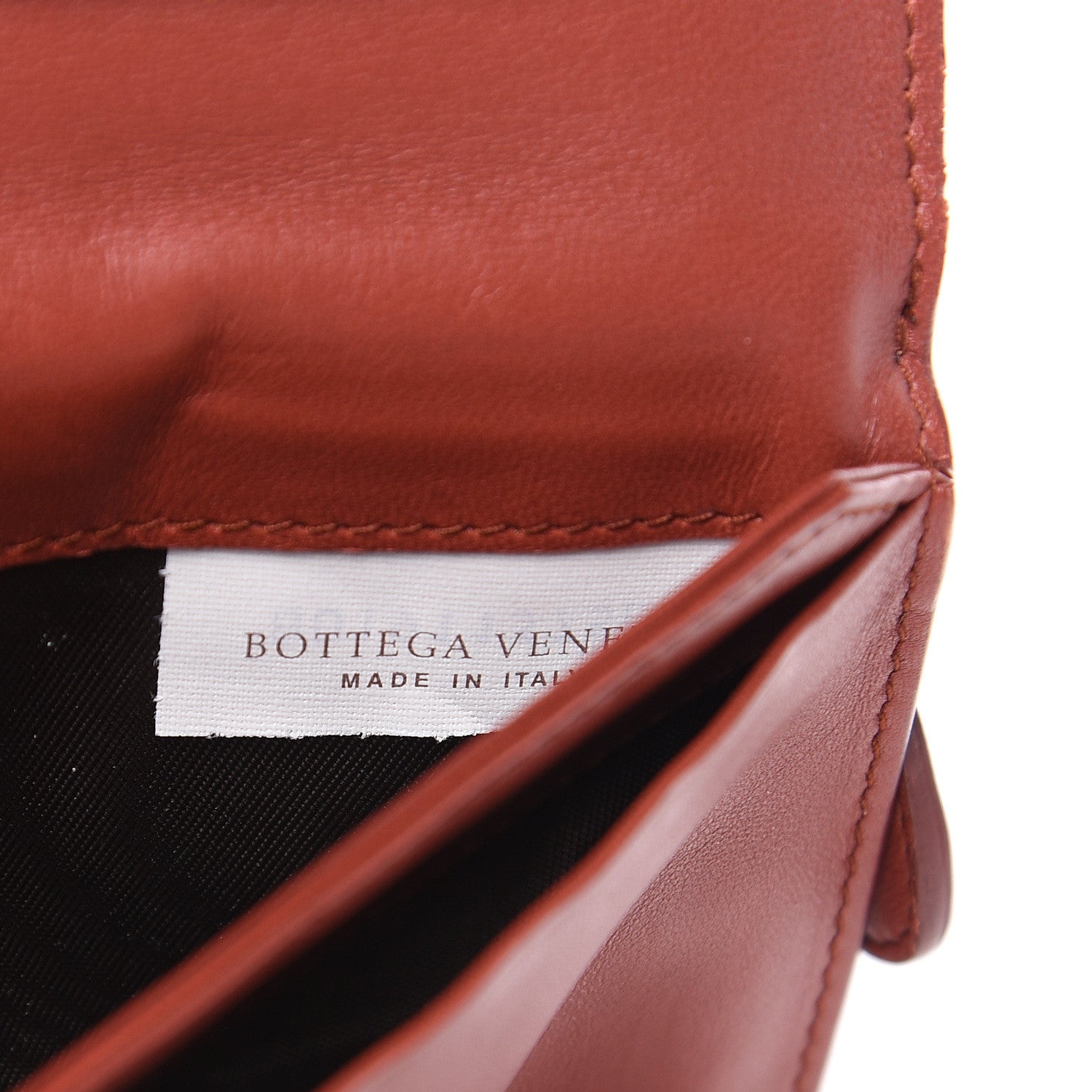Bottega Veneta Nappa Intrecciato Continental Snap Wallet Brique 6 of 12
