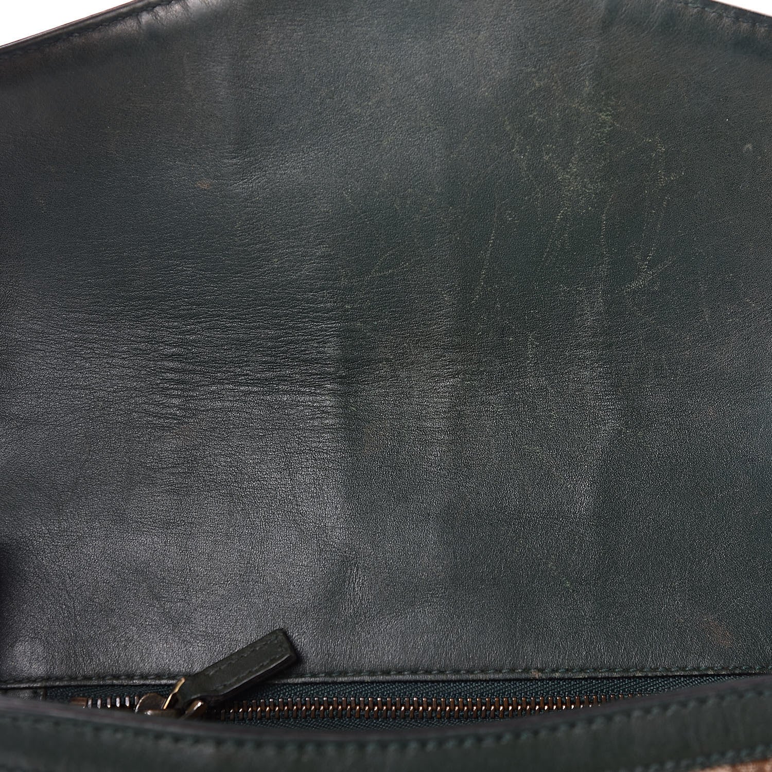 Gucci Monogram Calfskin Medium Lady Web Shoulder Bag Beige Green 13 of 18