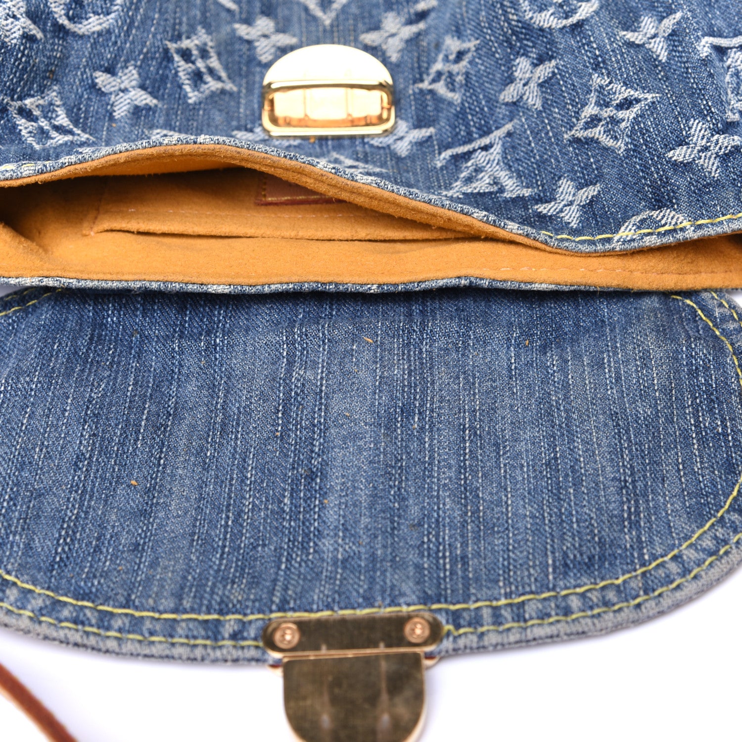 Louis Vuitton Monogram Denim Mini Pleaty Blue 12 of 14