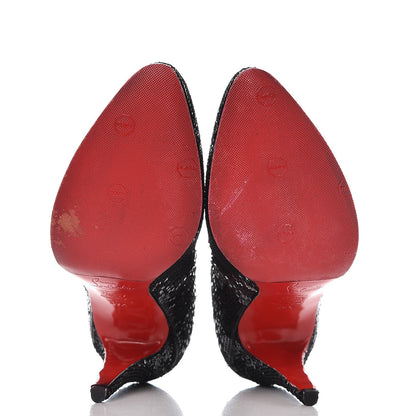 Christian Louboutin Sequin Decollete 868 100 Pumps 39.5 Black 7 of 14