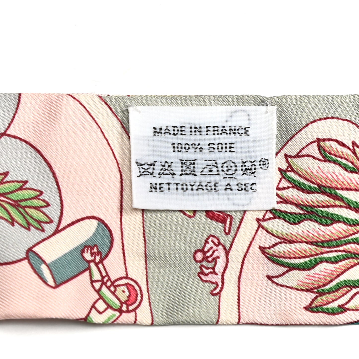 Silk Exposition Universelle Twilly Rose Poudre Vert
