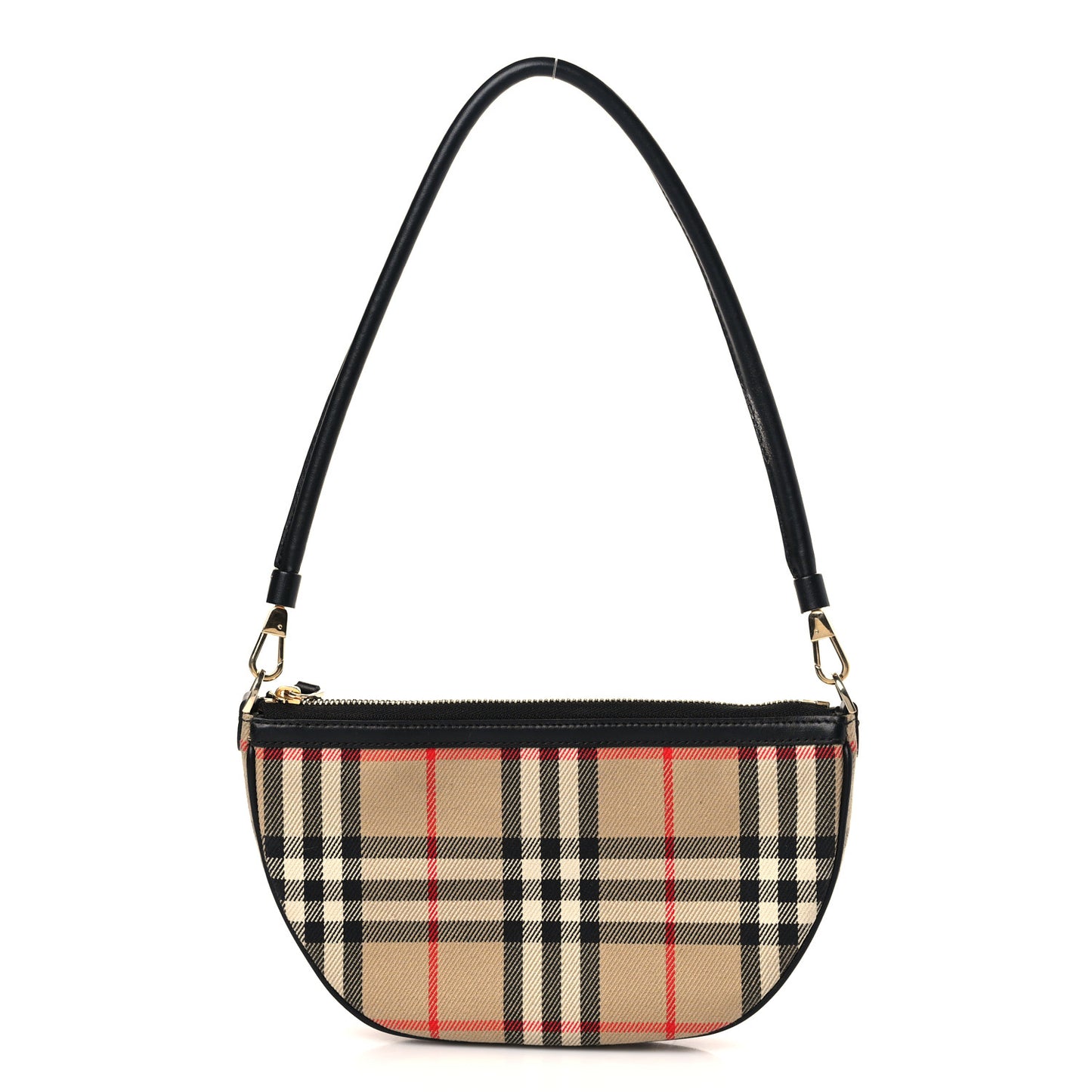 Vintage Check Calfskin Olympia Pouch Archive Beige