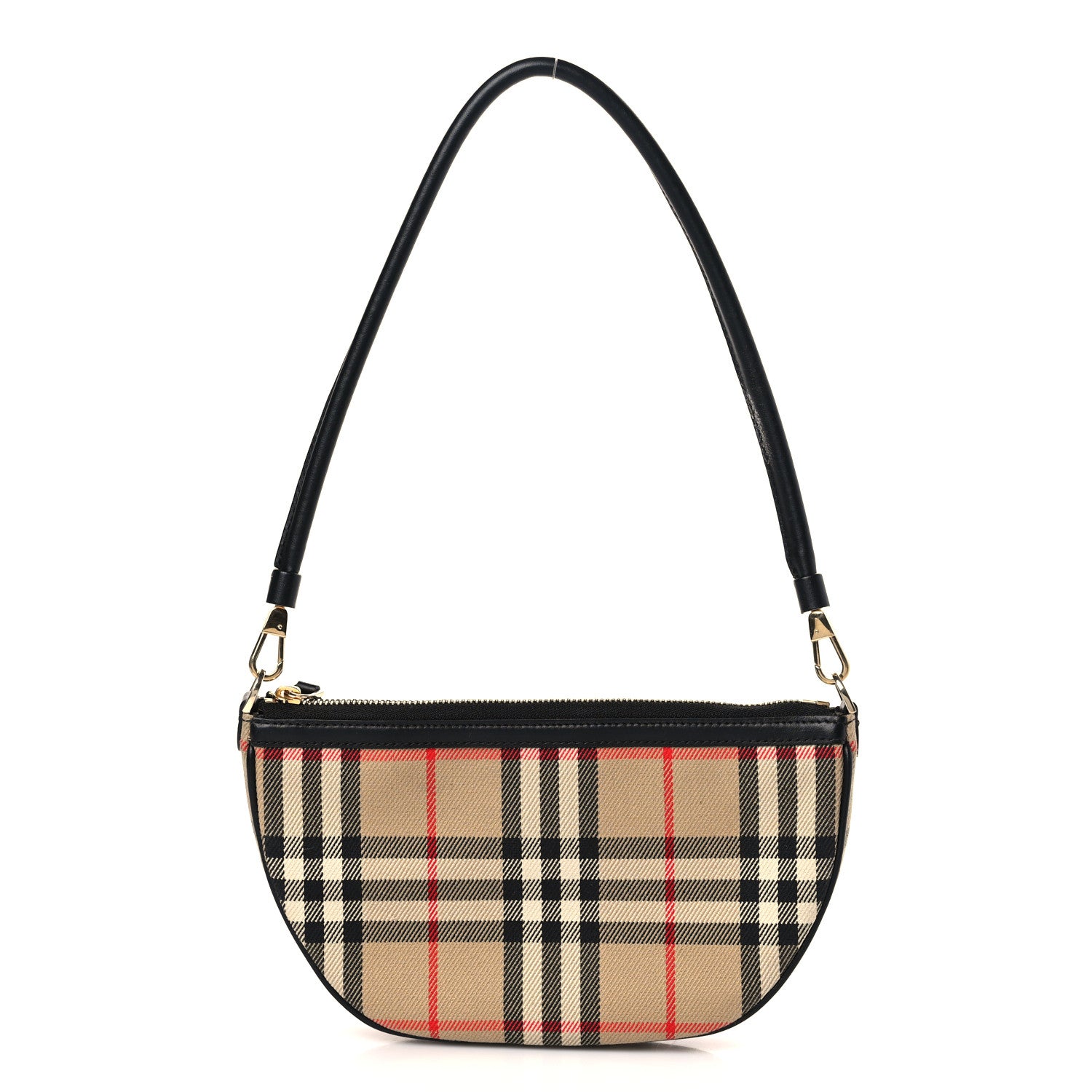 Burberry Vintage Check Calfskin Olympia Pouch Archive Beige 1 of 9