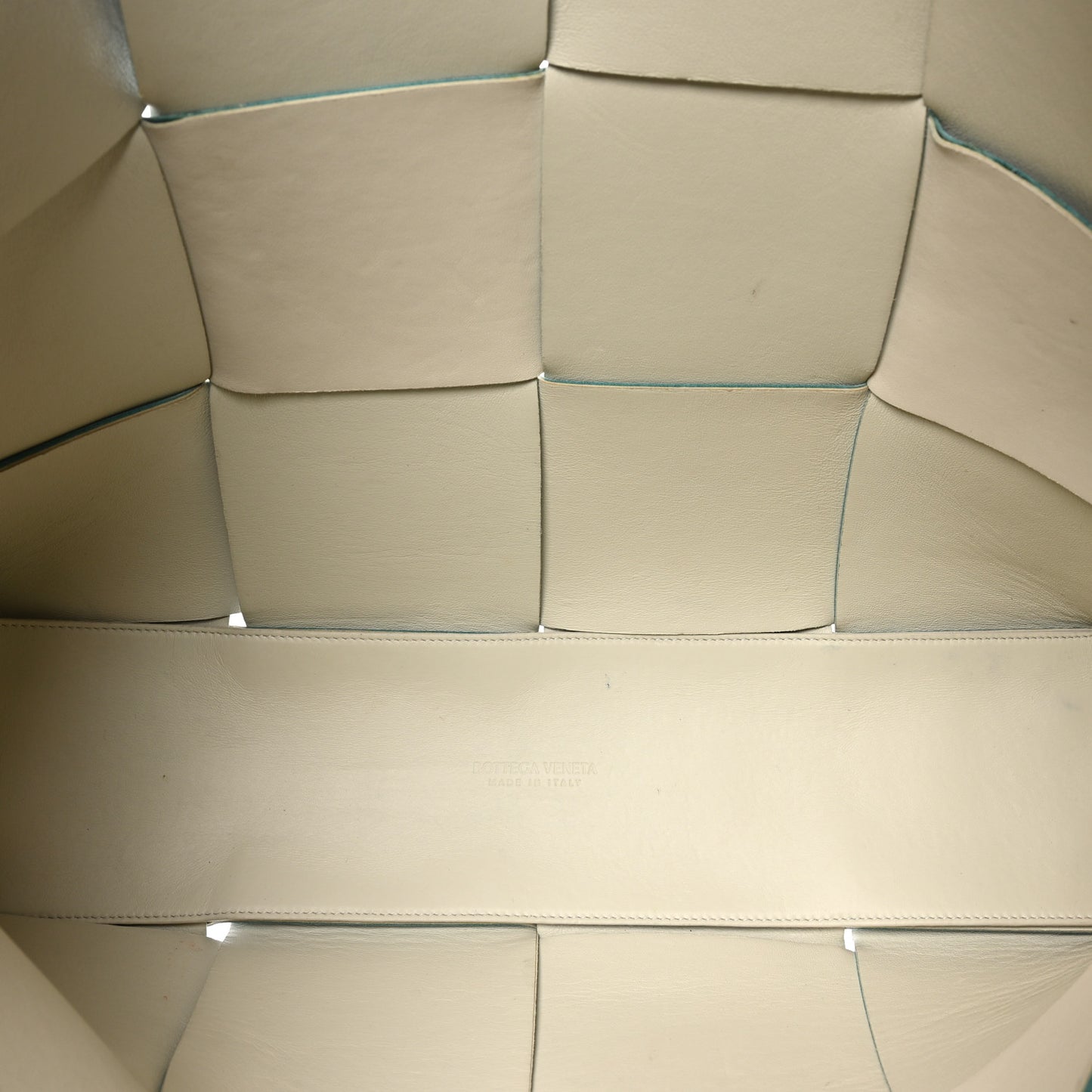 Nappa Maxi Intrecciato Large Arco Tote Linoleum
