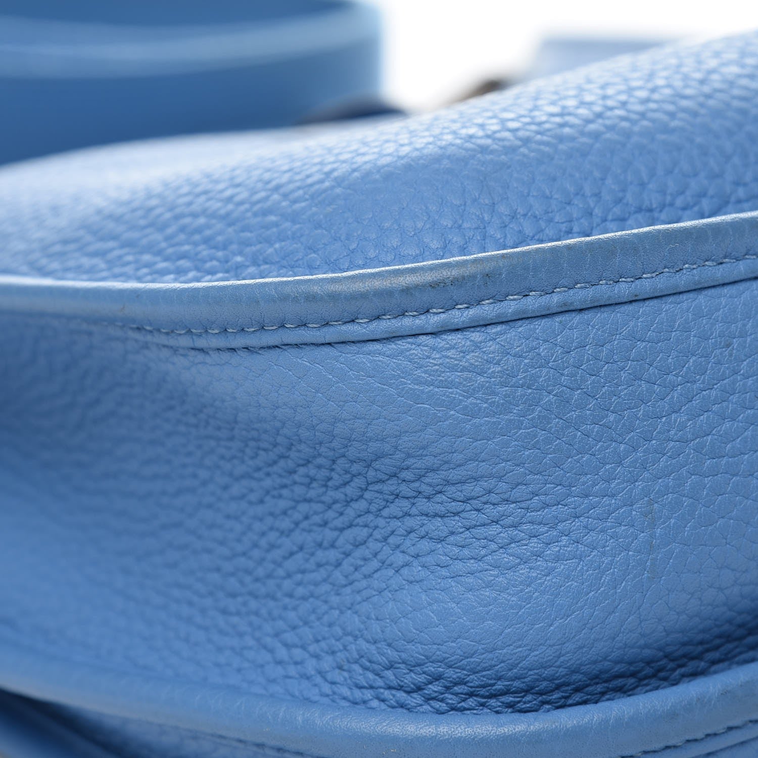 Hermes Taurillon Clemence Evelyne III PM Bleu Paradis 13 of 14
