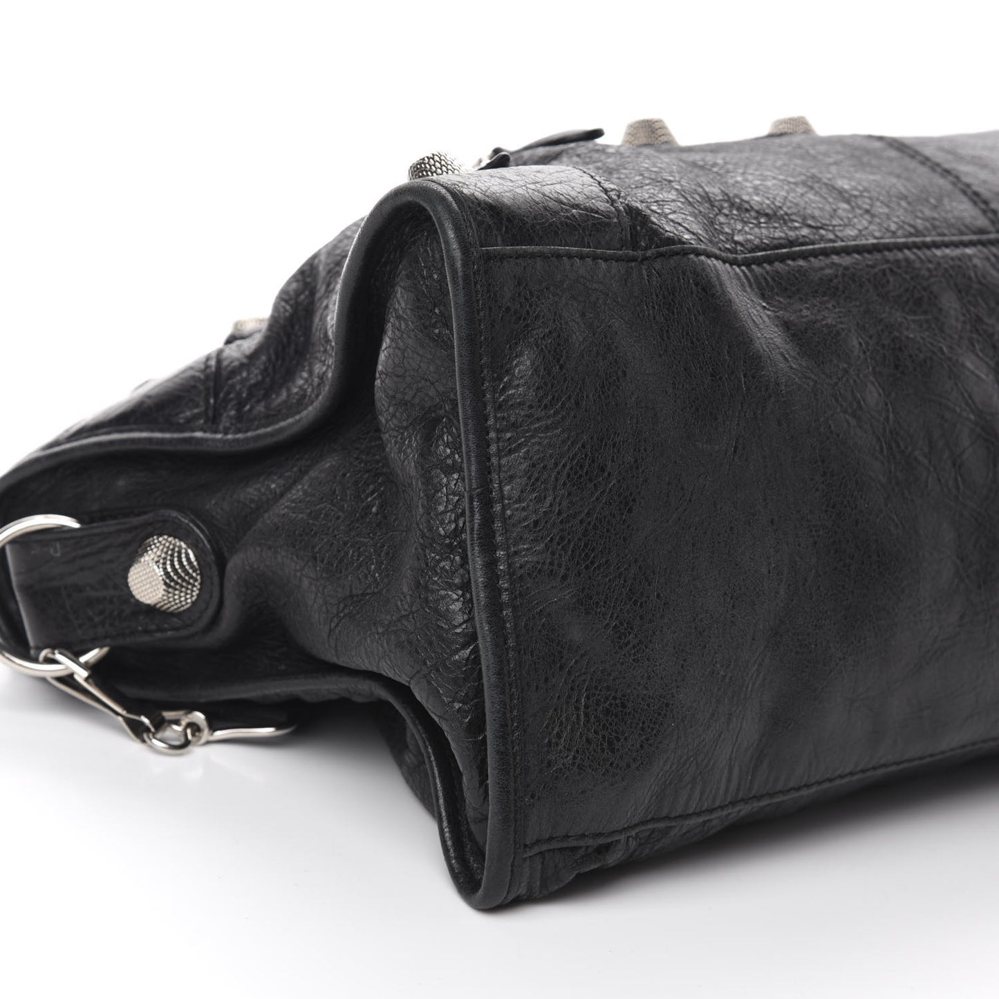 Agneau Giant 21 Silver Hardware Part Time Black