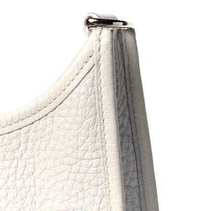 Hermes Taurillon Clemence Evelyne PM White 10 of 14