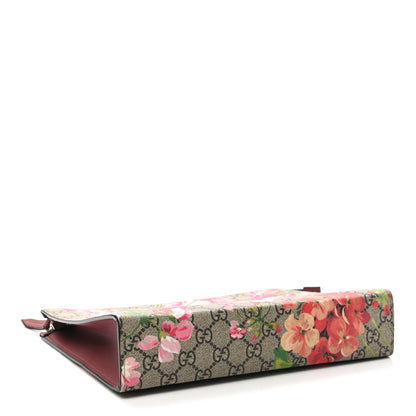 Gucci GG Supreme Monogram Blooms Large Cosmetic Case Beige Multicolor Dry Rose 4 of 7