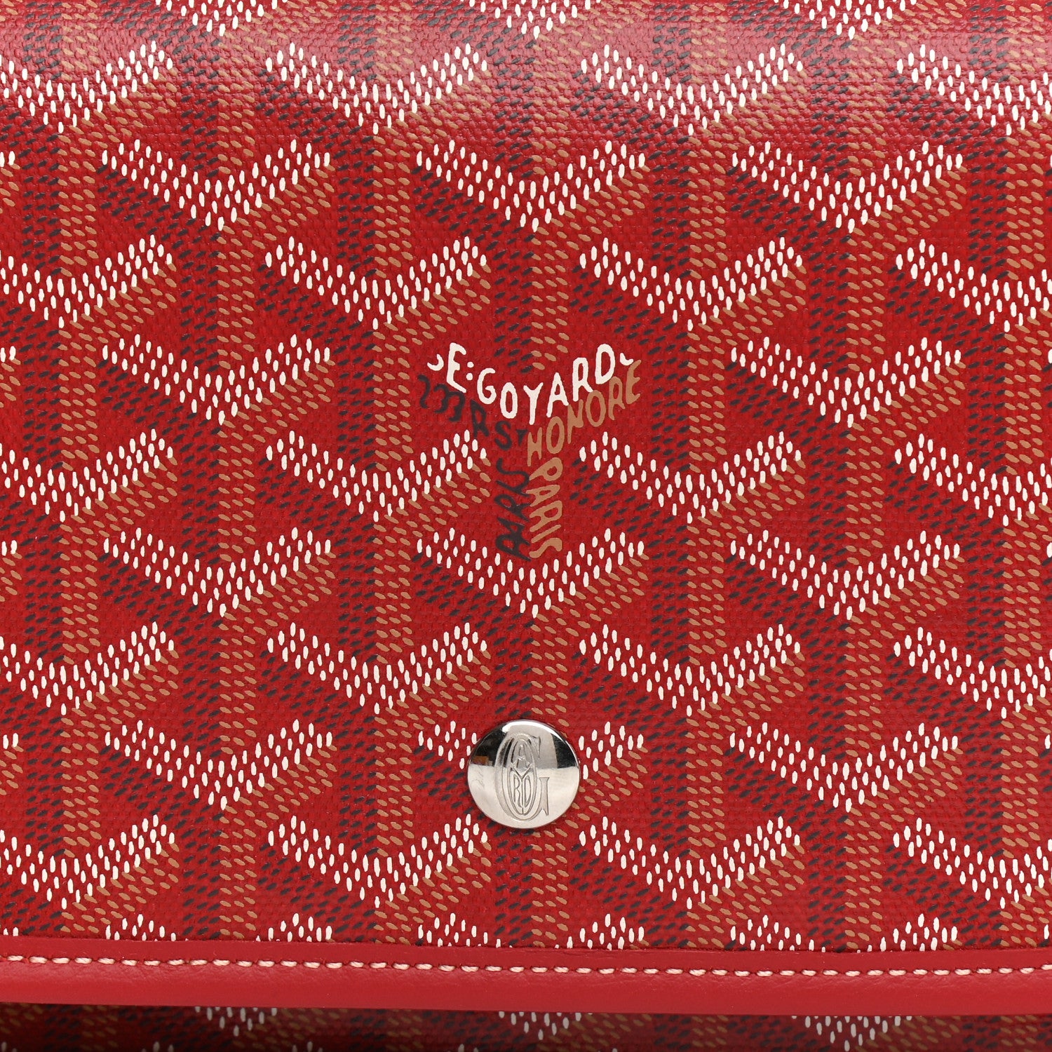 Goyard Goyardine Plumet Wallet Clutch Red 8 of 10