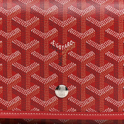 Goyard Goyardine Plumet Wallet Clutch Red 8 of 10