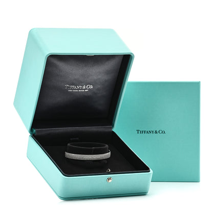 Tiffany 18K White Gold Diamond Metro Five-row Hinged Bangle Bracelet 4 of 4