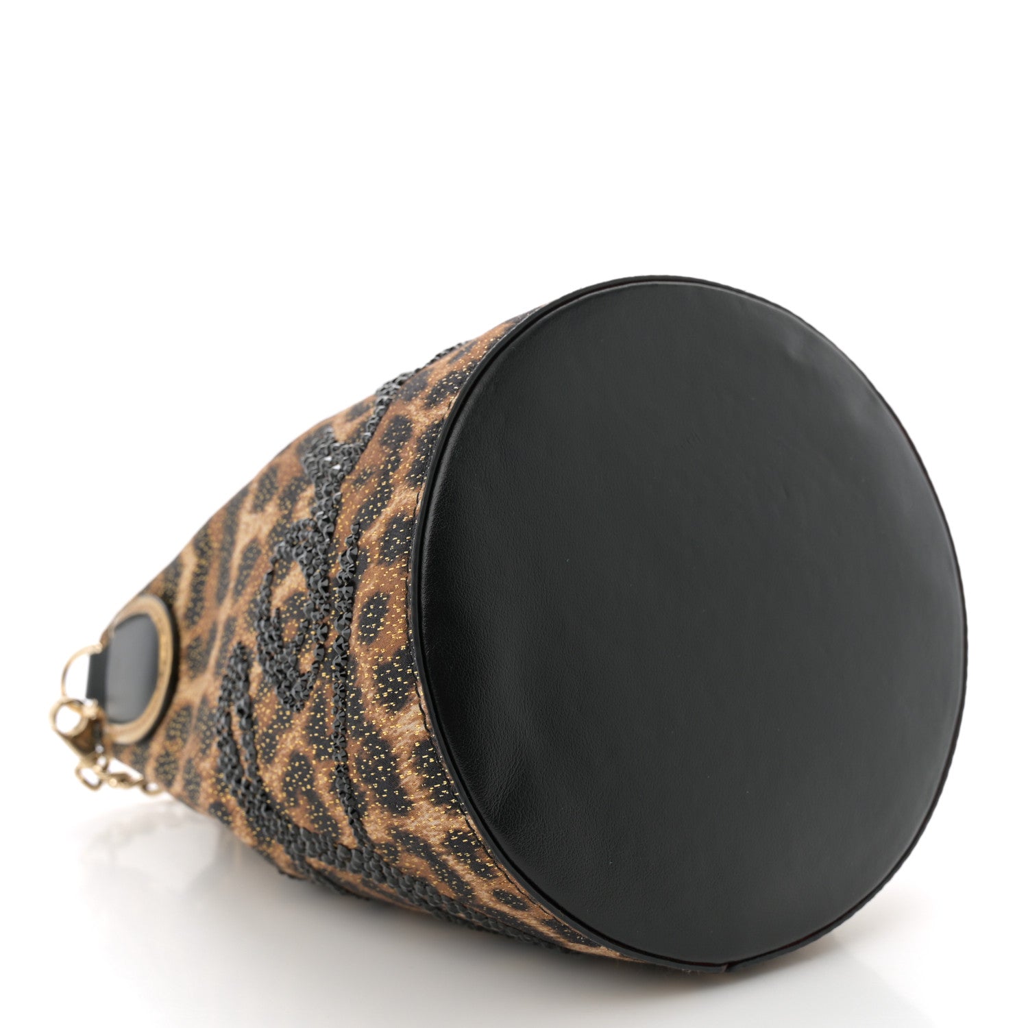 Christian Louboutin Leopard Print Marie Jane Bucket Brown 4 of 10