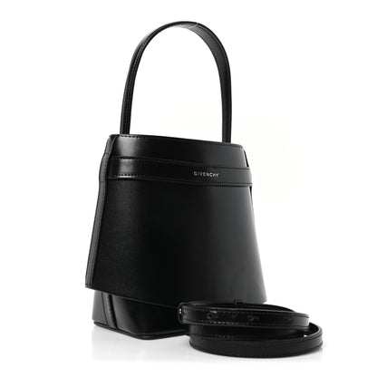 Givenchy Box Calfskin Shark Lock Bucket Bag Black 3 of 9