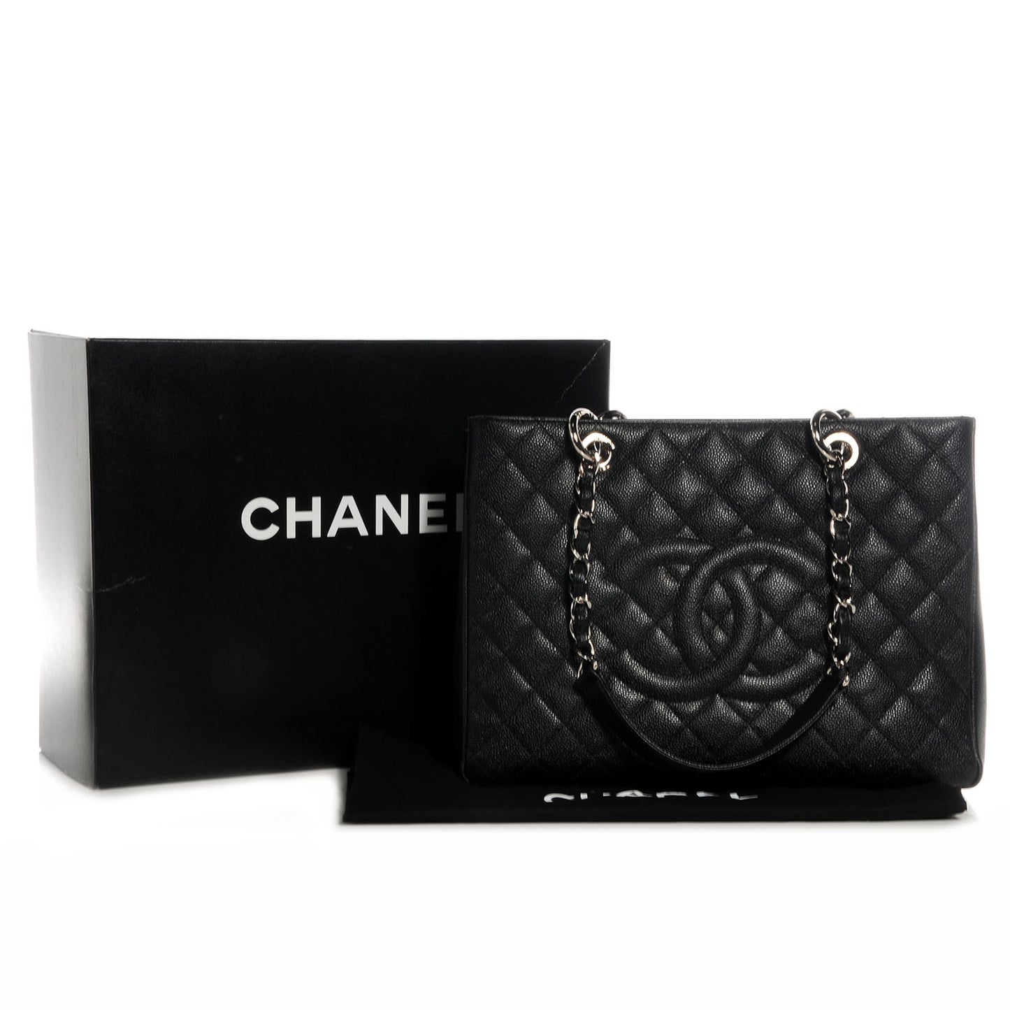 Caviar Grand Shopping Tote GST Black