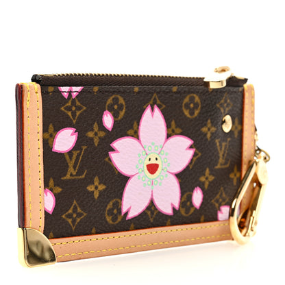 Louis Vuitton LOUIS VUITTON Monogram Cherry Blossom Key Pouch Brown 3 of 6