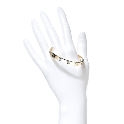 Cartier 18K Yellow Gold 4 Diamond LOVE Bracelet 16 2 of 7