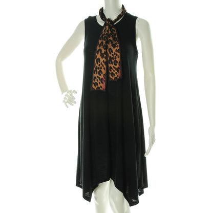 Louis Vuitton Silk Leopard Bandeau Scarf Marron 2 of 5