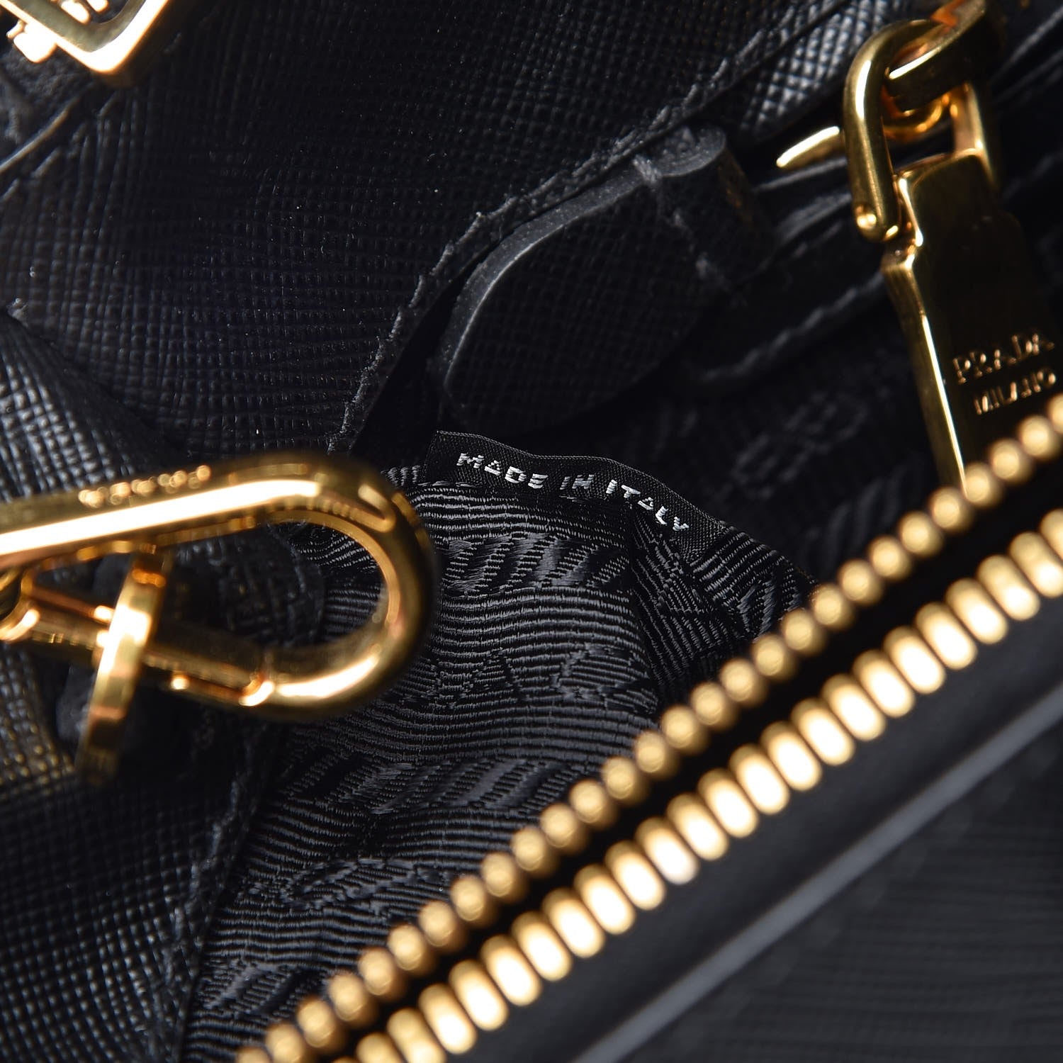 Prada Saffiano Medium Galleria Double Zip Tote Black 7 of 10