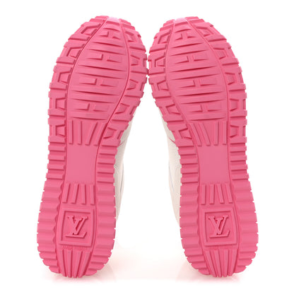 Louis Vuitton Calfskin Monogram Run Away Sneakers 39 White Pink 6 of 9
