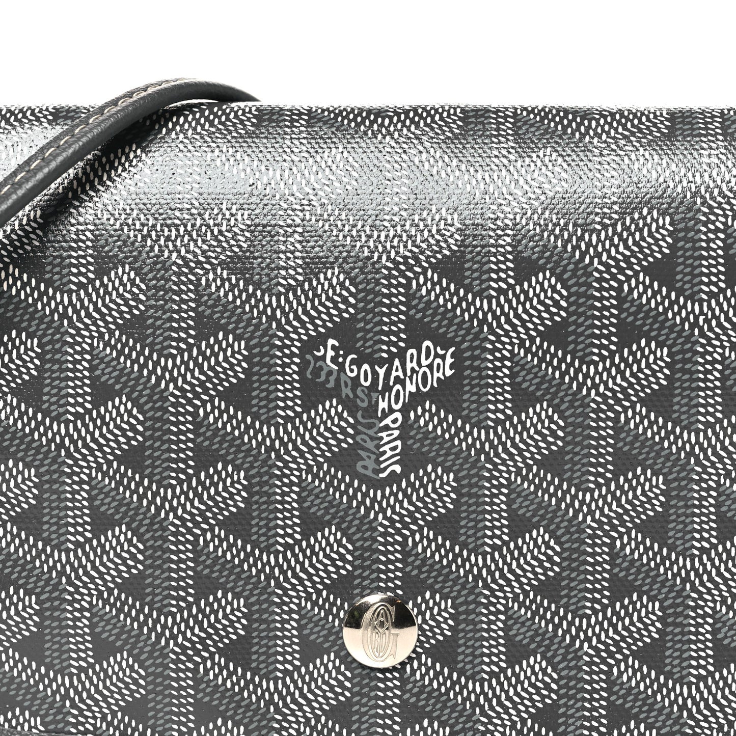 Goyardine Plumet Wallet Clutch Grey