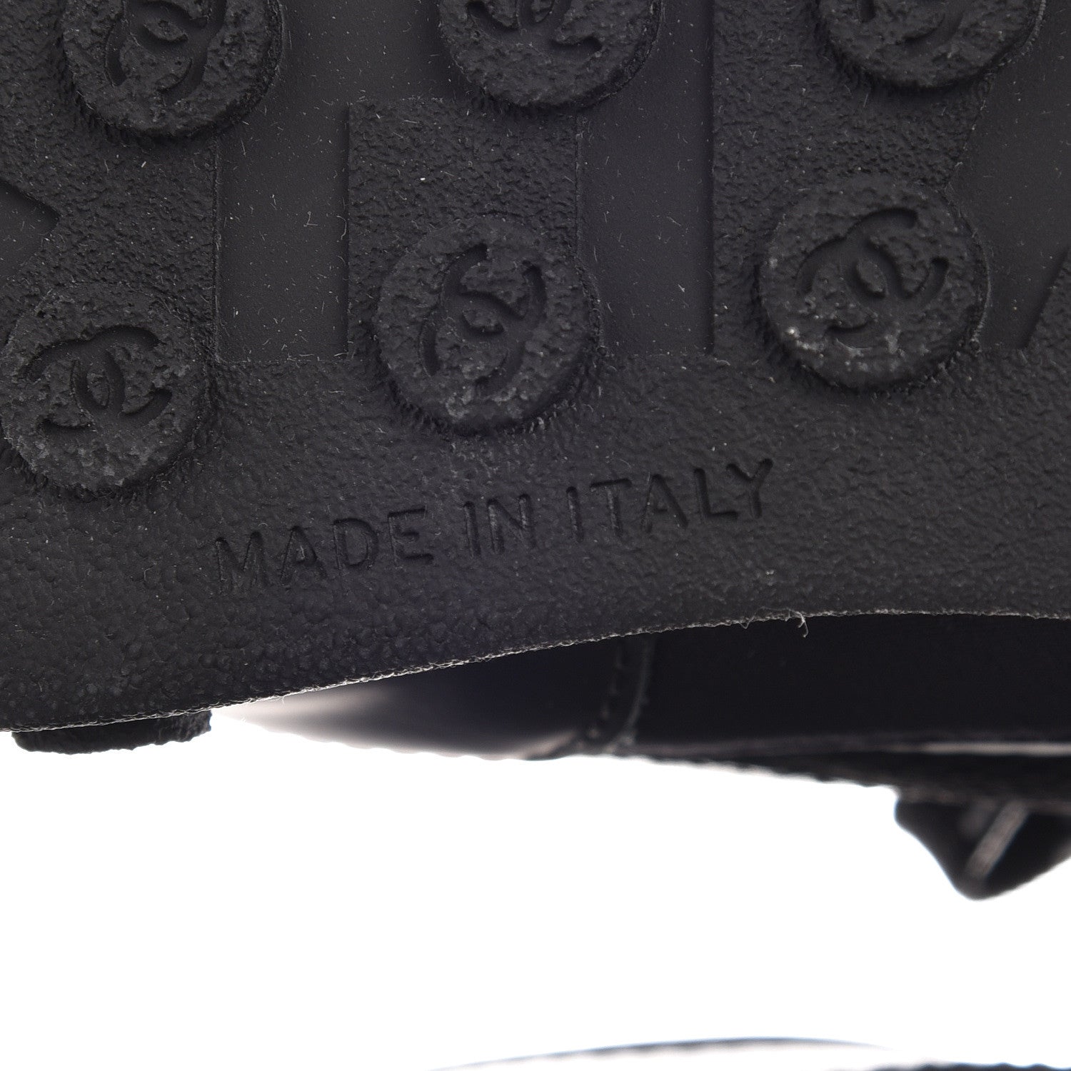 Chanel Calfskin Mesh Lycra Sneakers 38 Black 7 of 9