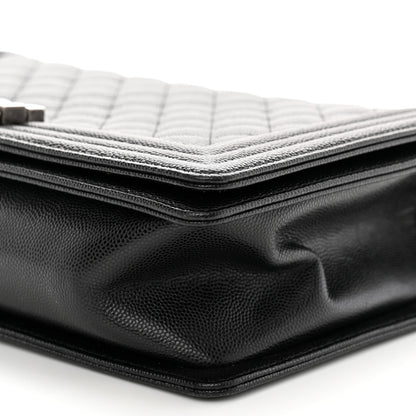 Chanel Caviar Quilted New Medium Boy Flap Black 10 of 10