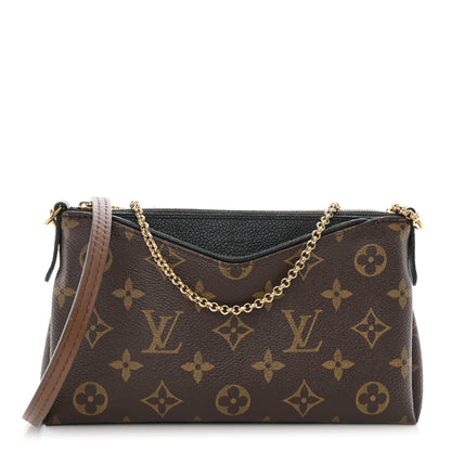 Louis Vuitton Monogram Pallas Clutch Black 1 of 11