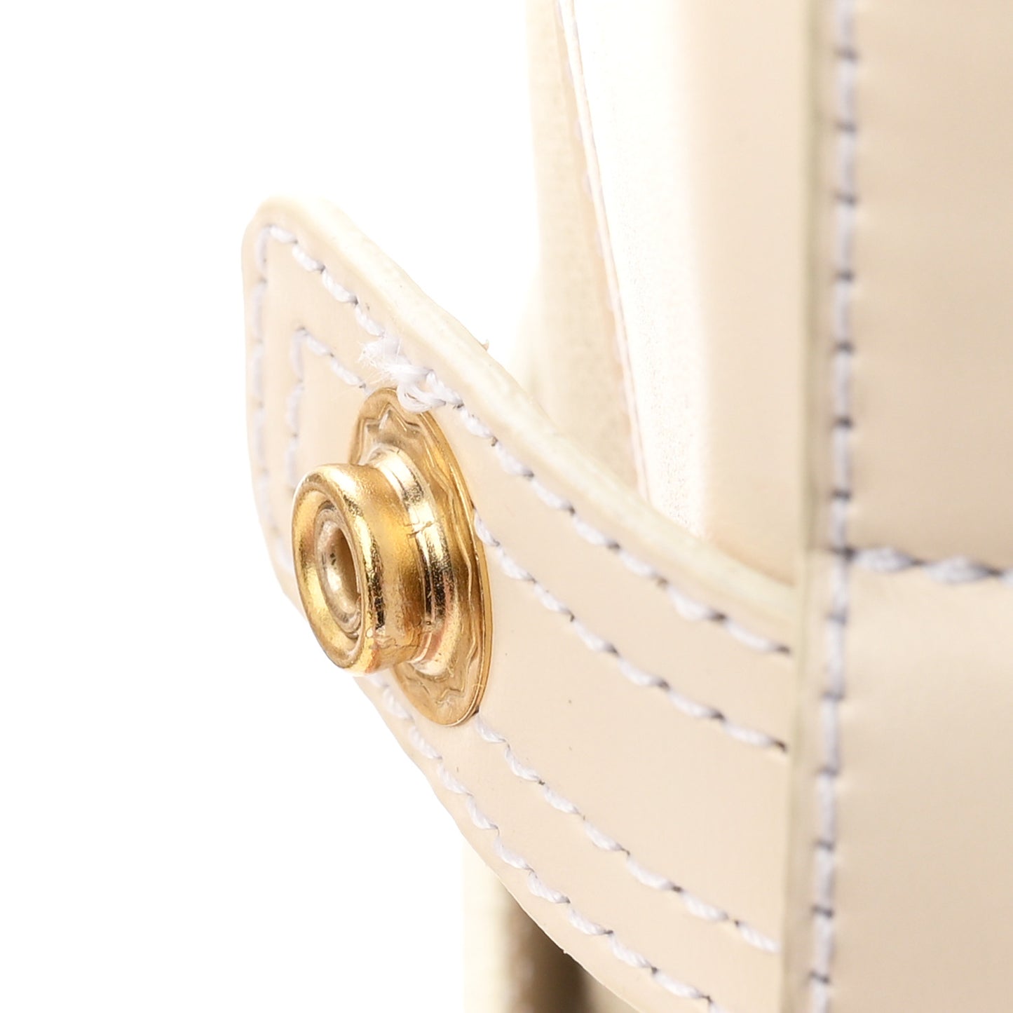 Calfskin One Stud Beatle 45mm Boots 41 Light Ivory
