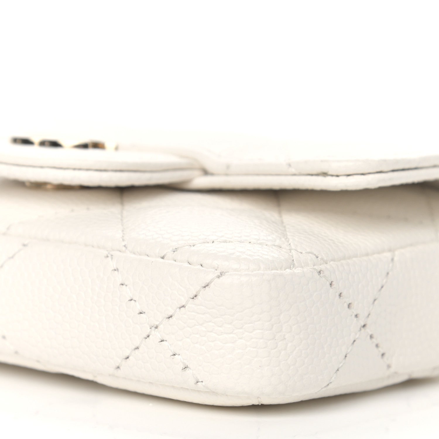 Chanel Caviar Quilted Belt Bag White 9 of 13