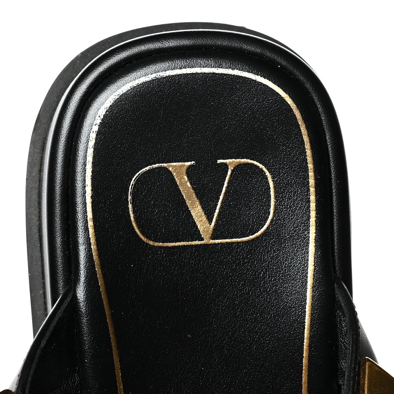 Valentino Garavani Calfskin Roman Stud Ankle Strap 30/40mm Platform Sandals 37.5 Black 7 of 8