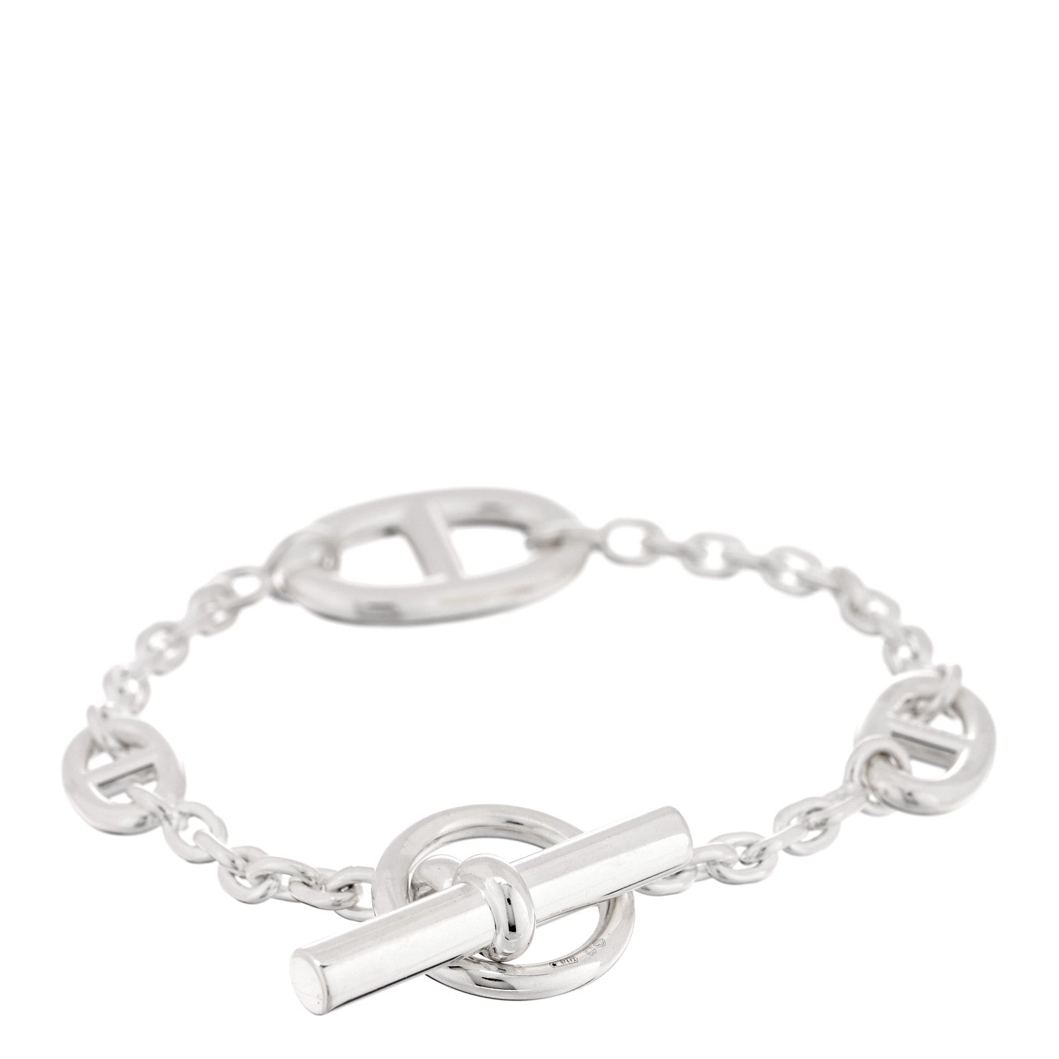 Hermes Sterling Silver Farandole Bracelet LG 1890702 – FASHIONPHILE