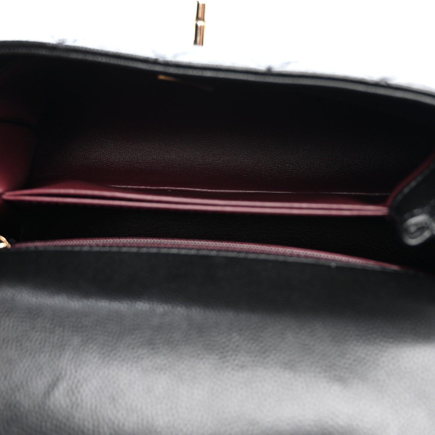 Caviar Quilted Mini Coco Handle Flap Black