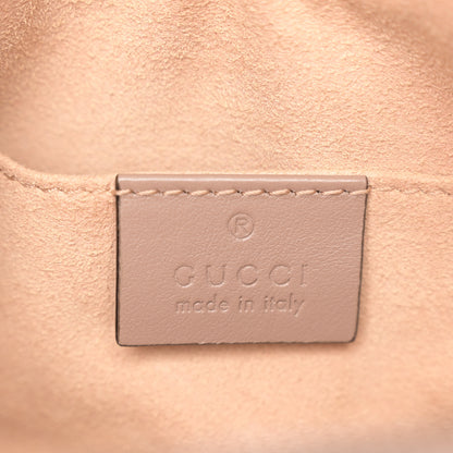 Gucci Calfskin Matelasse Mini GG Marmont Chain Shoulder Bag Porcelain Rose 6 of 11