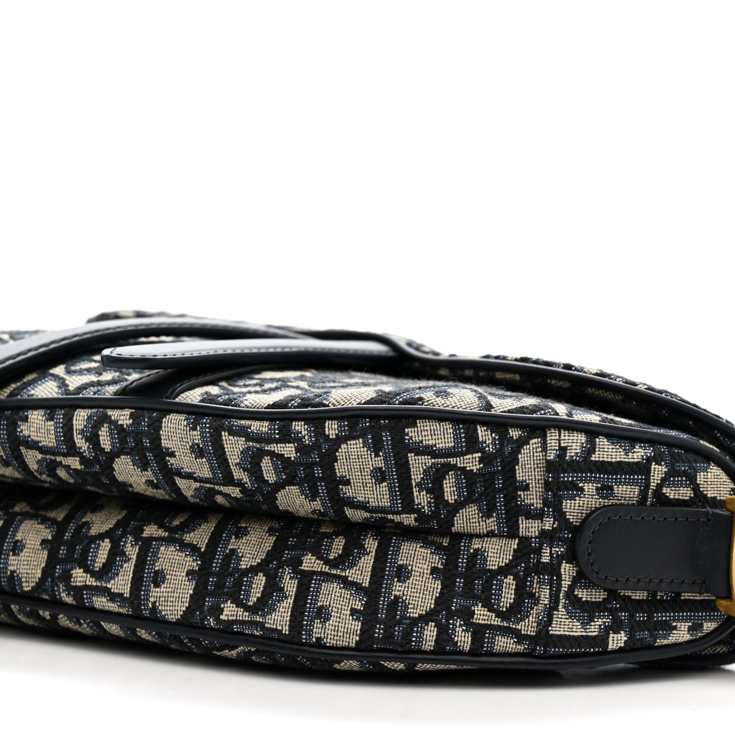 Christian Dior Oblique Saddle Bag With Strap Blue 10 of 10