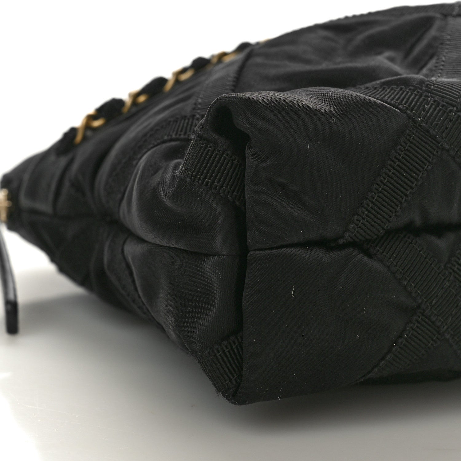Chanel Nylon Grosgrain Large Lifestyle Pouch With Foldable Tote Black 9 of 10