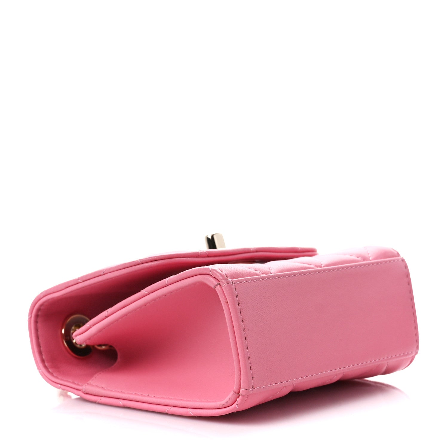 Chanel Lambskin Quilted Mini Trendy CC Chain Wallet Light Pink 4 of 12