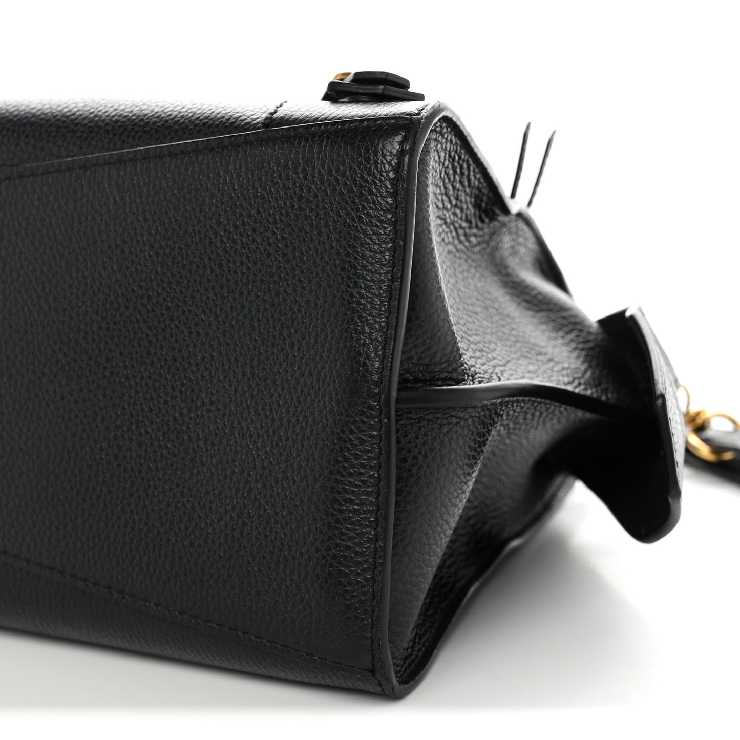 Grained Calfskin Neo Classic Gold Hardware S City Black