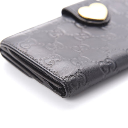 Gucci Guccissima Heart Continental Wallet Black 6 of 12