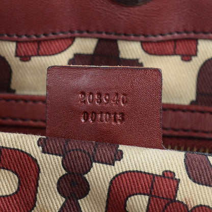 Gucci Guccissima Medium Babouska Tote Red 7 of 7