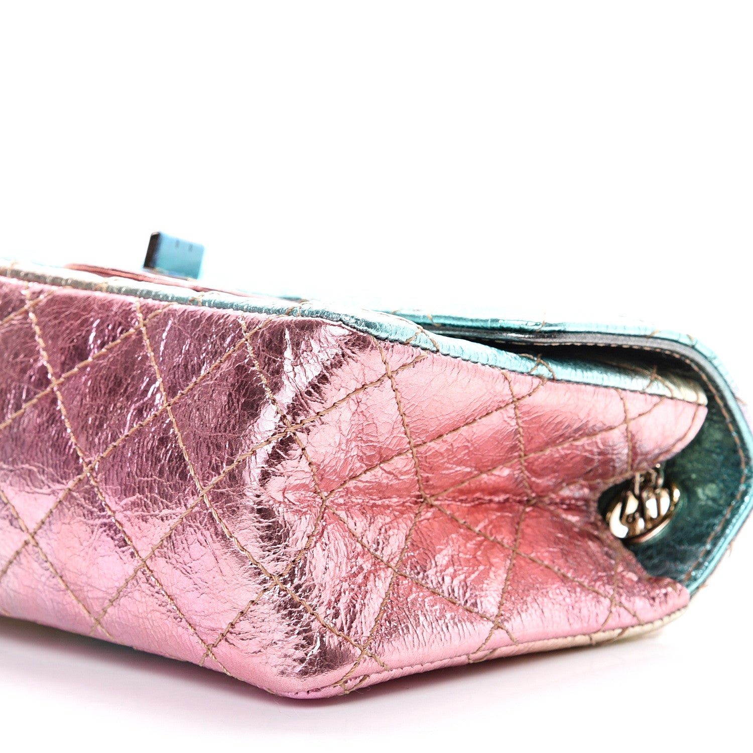 Chanel Metallic Goatskin Quilted Mini 2.55 Reissue Flap Multicolor 6 of 8