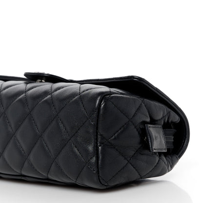Chanel Lambskin Quilted Flap Cosmetic Case Black 10 of 11