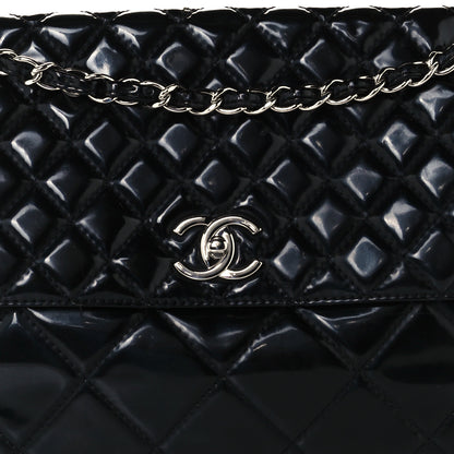 Chanel Patent Quilted Jumbo Flap Black 9 of 12