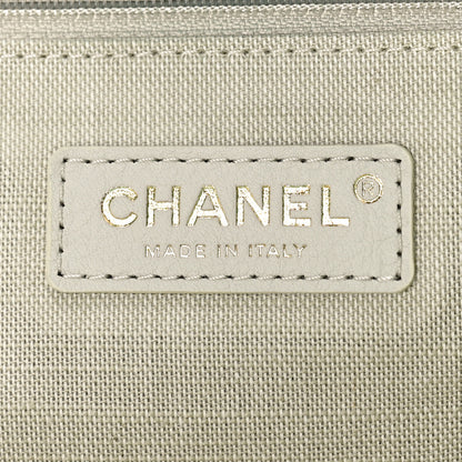 Chanel Mixed Fibers Medium Deauville Tote Turquoise 7 of 10