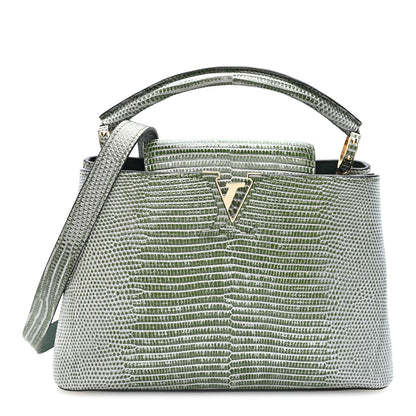 Louis Vuitton Lizard Capucines BB Green 1 of 9