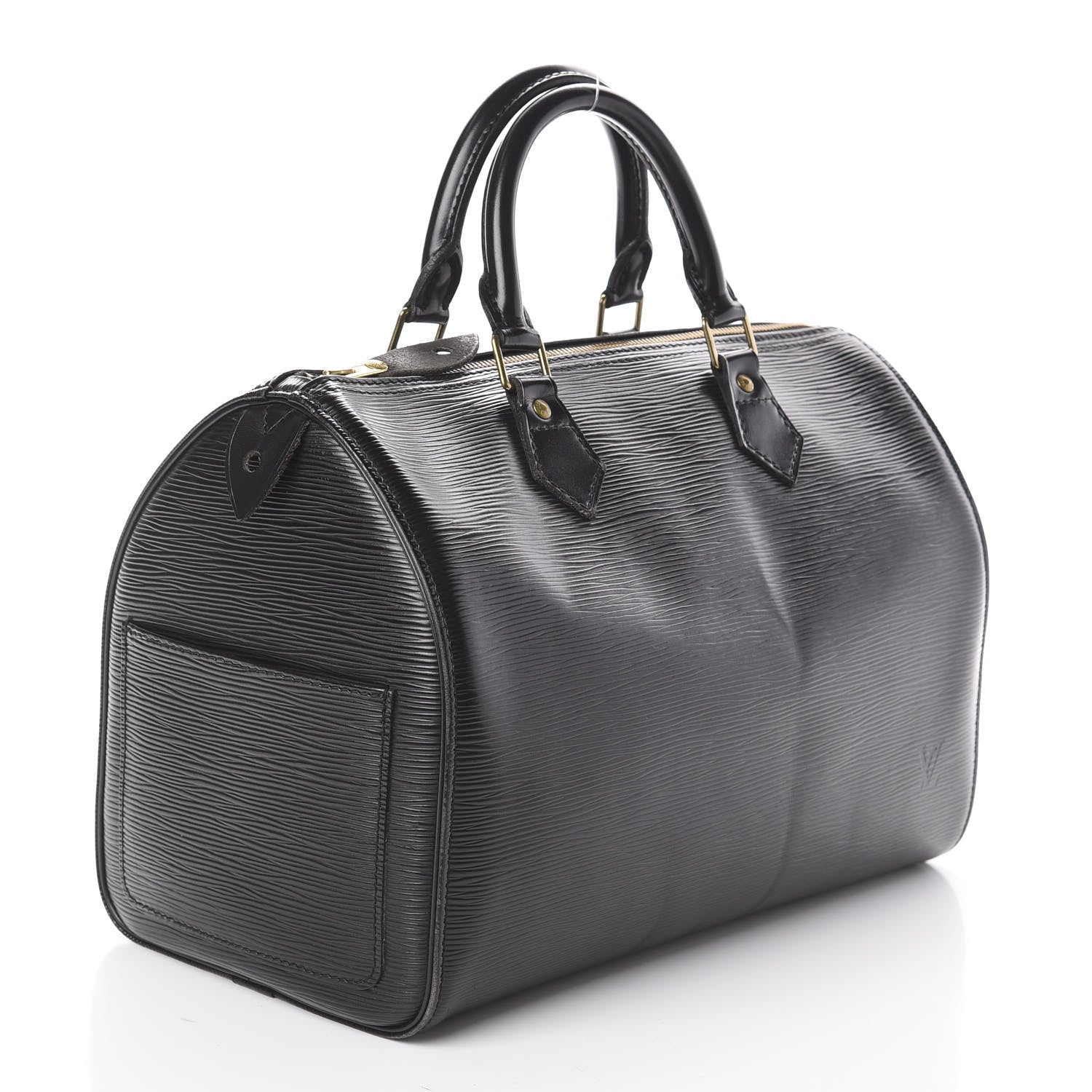 Louis Vuitton Epi Speedy 35 Black 2 of 8