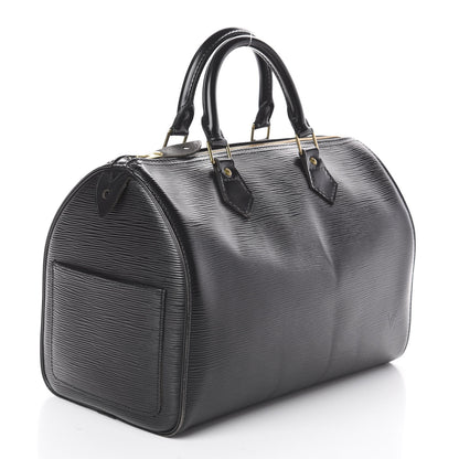 Louis Vuitton Epi Speedy 35 Black 2 of 8
