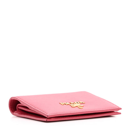 Prada Saffiano Card Holder Peonia 4 of 9