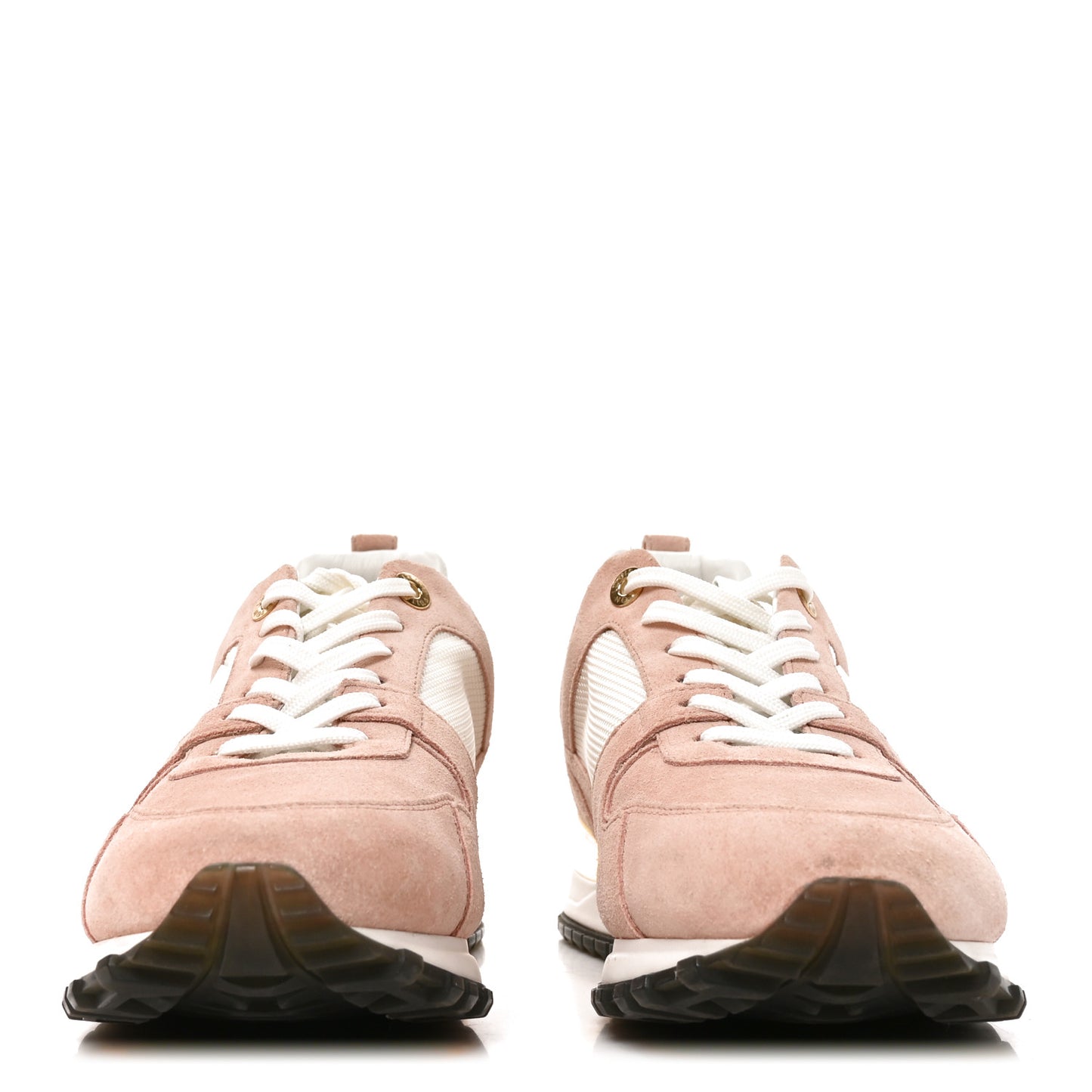 Suede Calfskin Run Away Sneakers 38 Pink