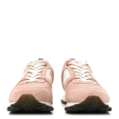 Louis Vuitton Suede Calfskin Run Away Sneakers 38 Pink 2 of 9