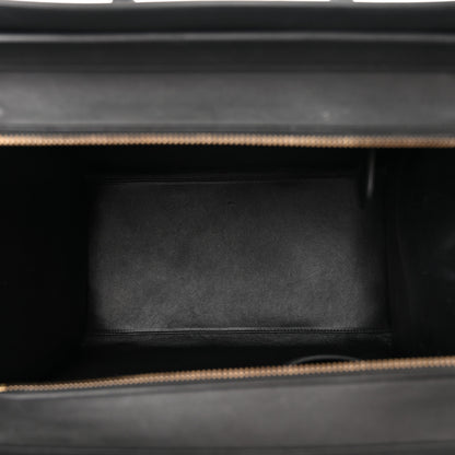 Celine Smooth Calfskin Goat Fur Mini Luggage Brown 5 of 11